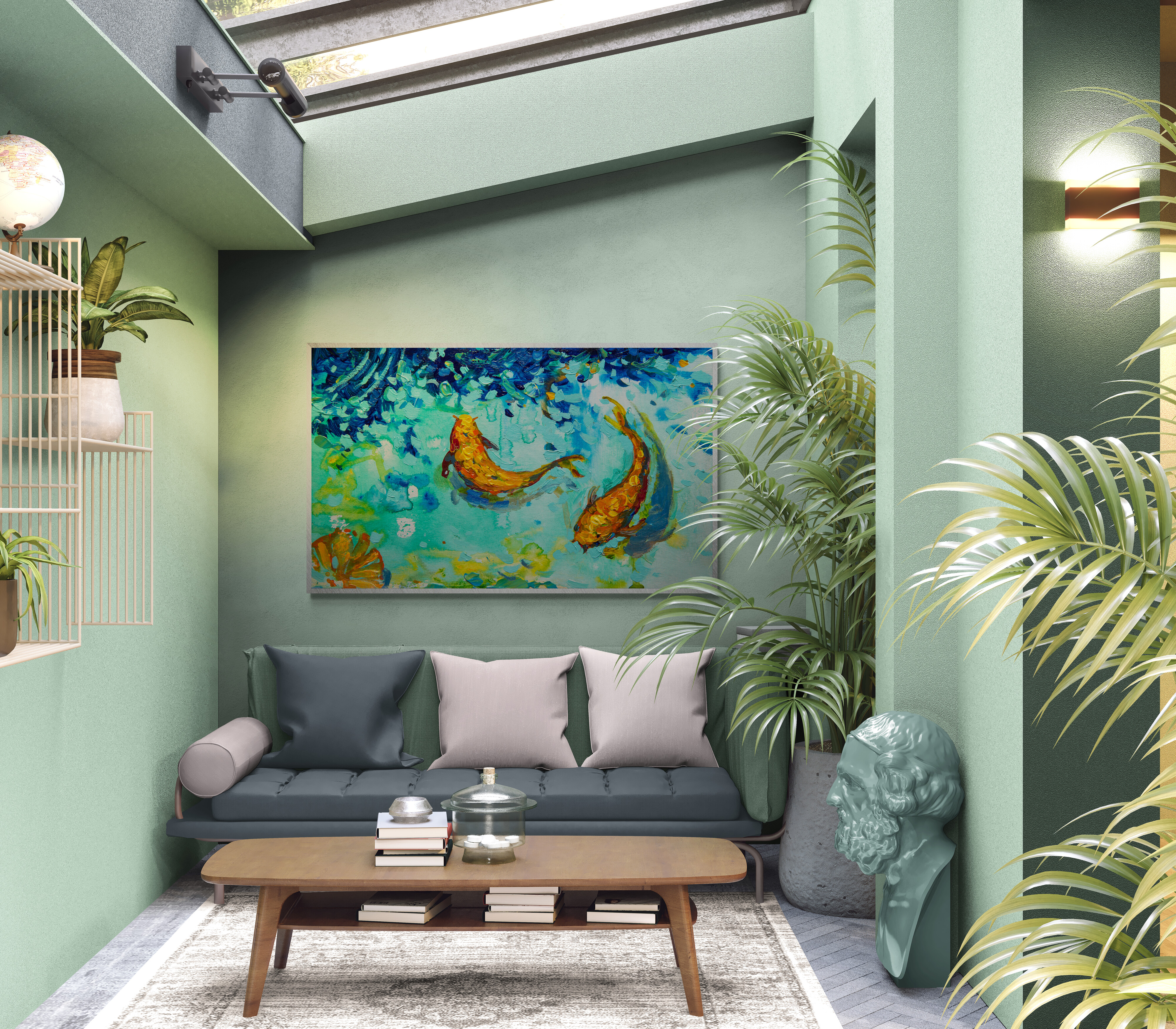 Рыбы в пруду